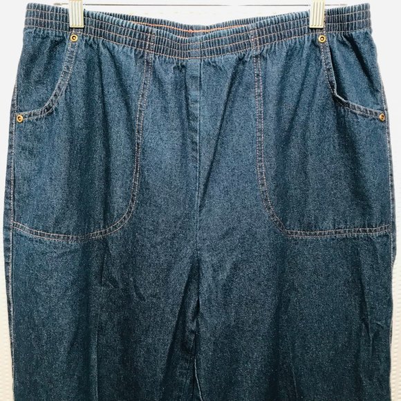 American Sweetheart Pull on Elastic waist Jeans Size 18 - Picture 8 of 8